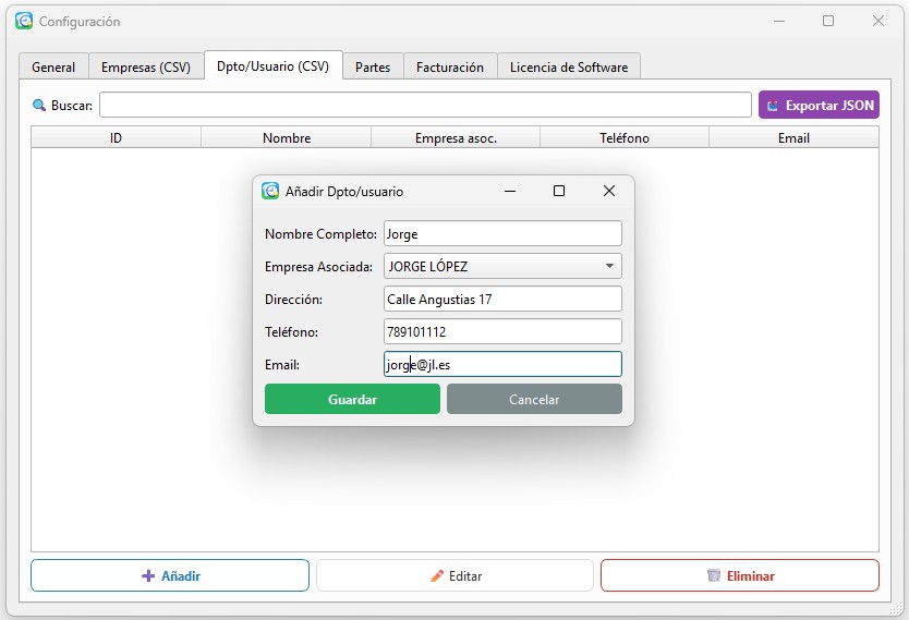 Creacion de clientes