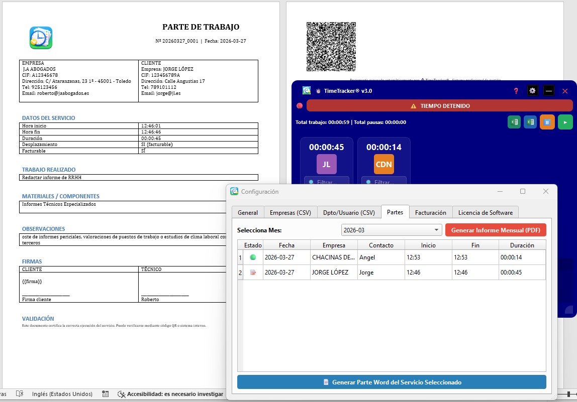 Elaboracion de partes