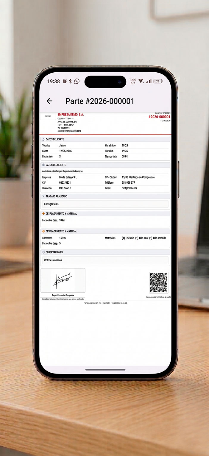 IMPRESION DE PARTES APP