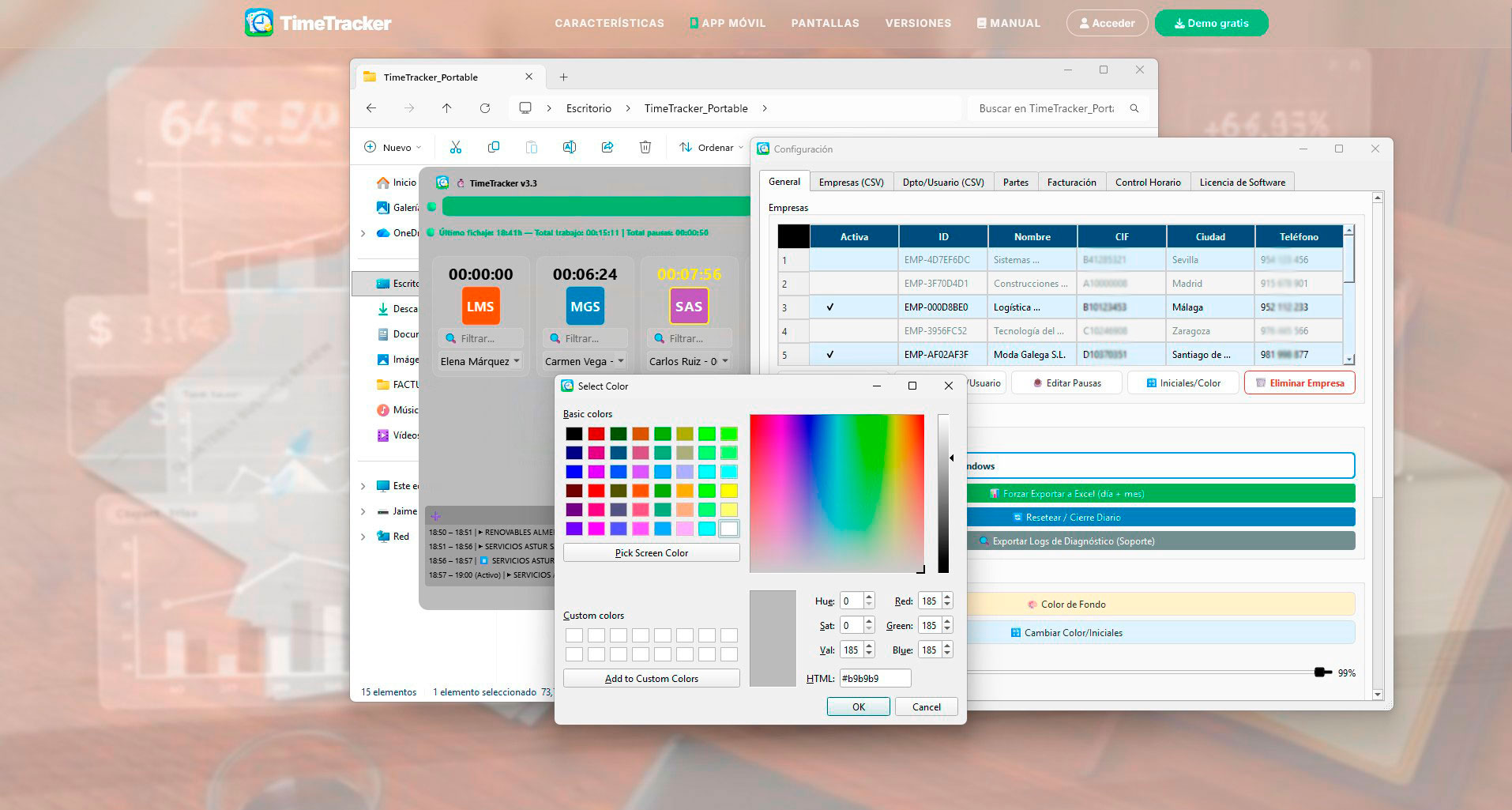 PERSONALIZACION DEL COLOR DE LA APLICACION